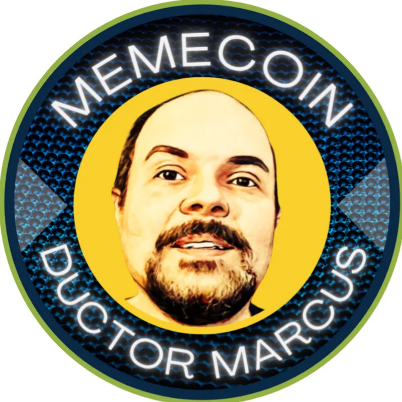 Meme Coins Ductor Marcus Youtube Logo